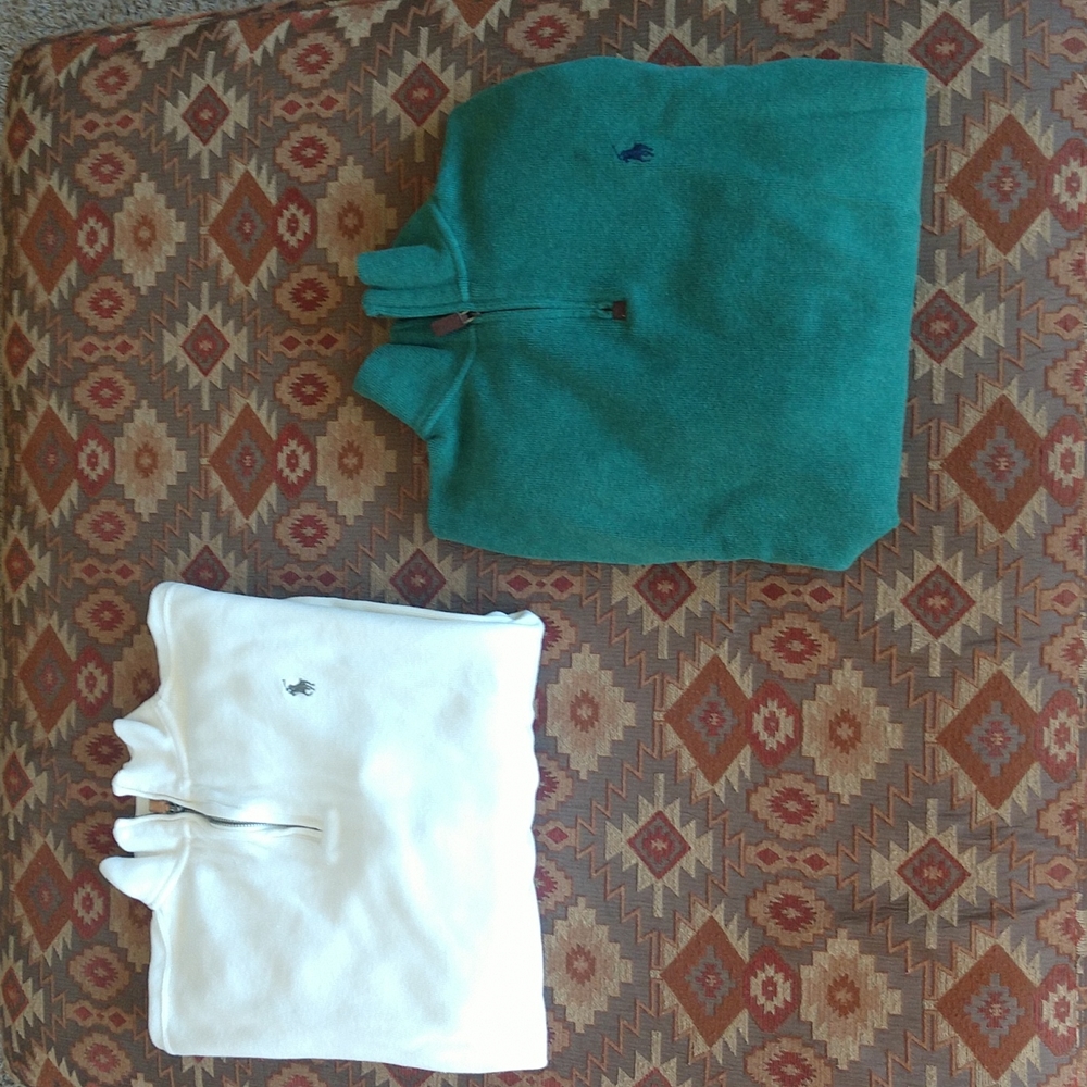Polo 1/4 zip pullover - 2 for 1!